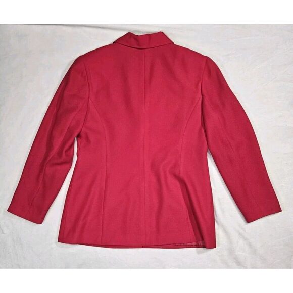 Le Suit Petite Womens 10P Dark Pink Blazer And Skirt Set - Picture 6 of 11